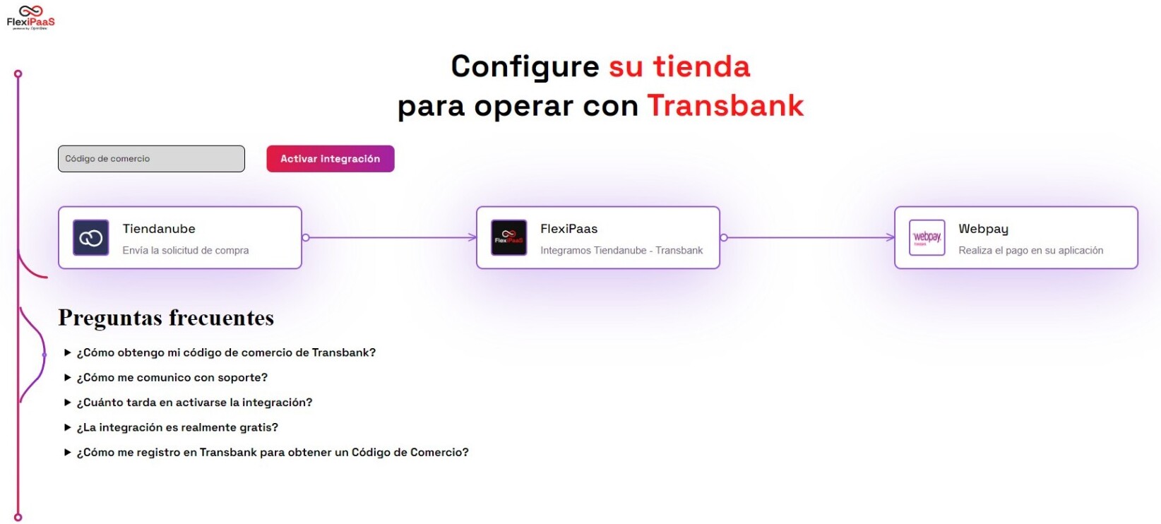 Instalación en administrador de Tiendanube